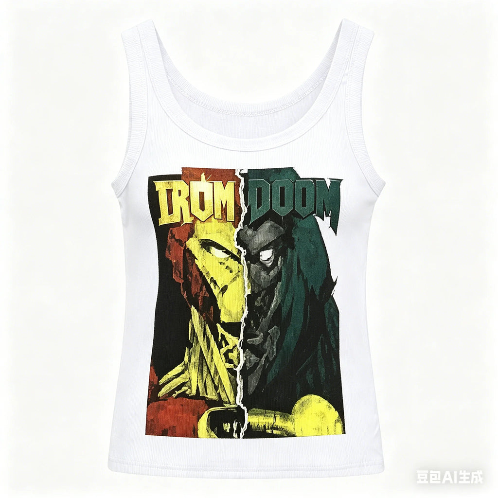 DOOM Ribbed Tank Streetwear Anime Lover New Model personality Clothes Year round clothing Classic hot product high quality soft