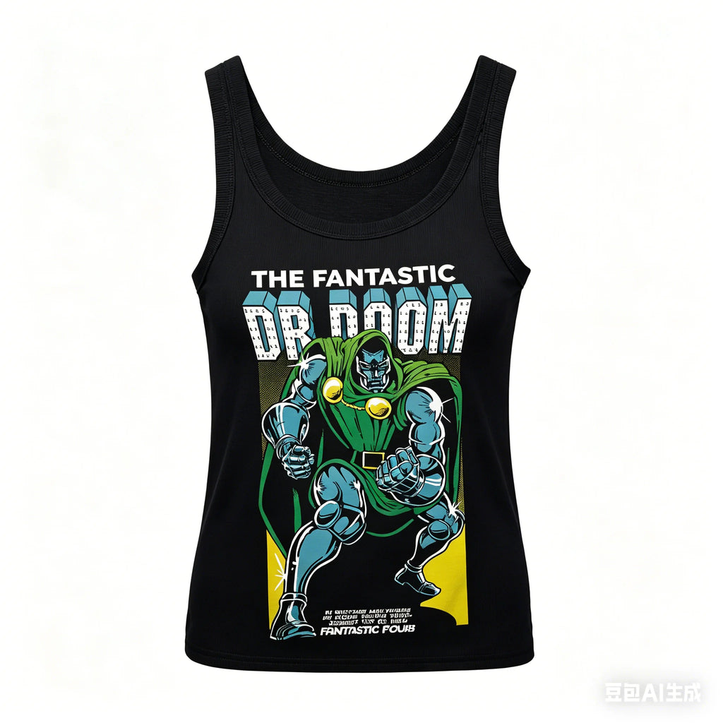 DOOM Ribbed Tank Streetwear Anime Lover New Model personality Clothes Year round clothing Classic hot product high quality soft