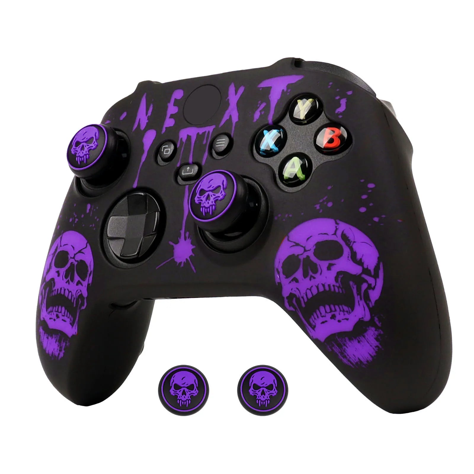 Laser Engraved Silicone Cover For Xbox Series X Gamepad Skin Perfect Fit for Xbox Series S Controller Case Joystick Accessories