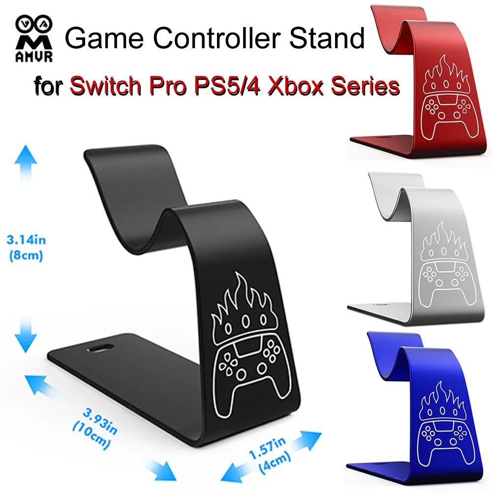 AMVR Game Controller Stand Desktop Holder Universal Gamepad Display Mount for Switch Pro PS5/4 Xbox Series X Joystick Show Rack